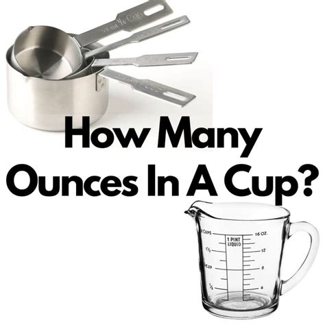 How Many Ounces In A Cup (Free Printable Chart) - Food Lovin Family