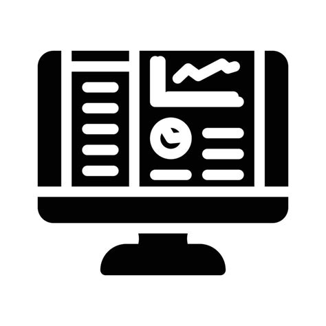 reporting system glyph icon vector illustration 17291977 Vector Art at ...