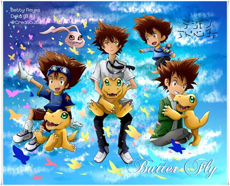 Fan art de Tai y Agumon/Koromon de Digimon para práctica de color digital | Digimon adventure ...