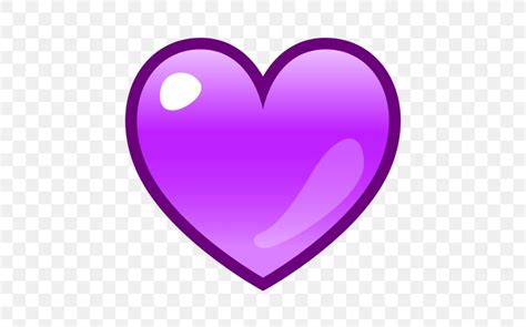 Emoji Emoticon Purple Heart SMS, PNG, 512x512px, Watercolor, Cartoon ...