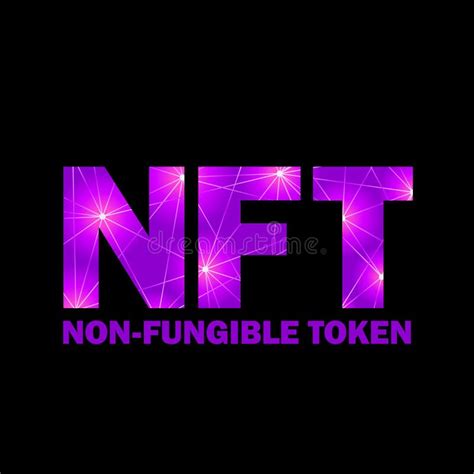 NFT Non Fungible Token Logo Header Banner Vector Illustration. Digital Art Concept Stock Vector ...