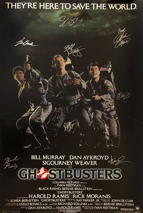 Signed Ghostbusters Movie Poster - Etsy