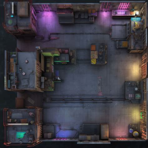 10 Cyberpunk Battlemaps Sci Fi Dnd Battle Map Cyberpunk Dandd | Porn ...