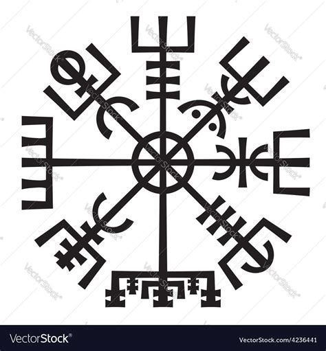 Compass Symbol, Compass Art, Runic Compass, Tatto Viking, Viking Art, Viking Tattoos, Viking ...