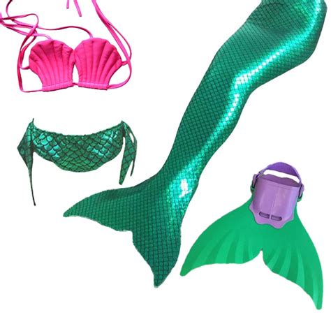 Aliexpress.com : Buy Kids mermaid tails swimwear with monofin girl mermaid tail costume monofin ...