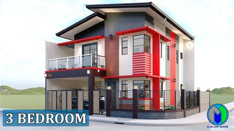 Two Storey House Design | 3 Bedroom | 100sqm lot | corner lot | casa - YouTube