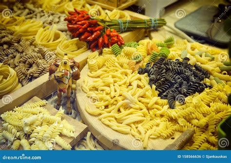 Handmade Raw Italian Pasta, Abstract Cooking Background Stock Photo - Image of italy, display ...