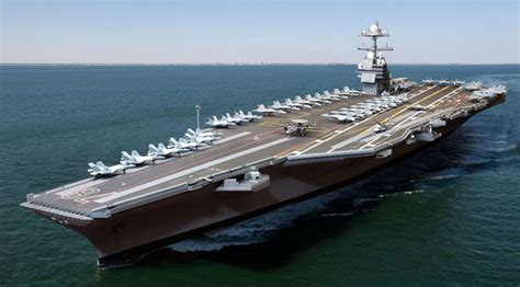 Newest Aircraft Carrier USS Gerald R. Ford Launched