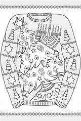 16 Ugly Christmas Sweater Colouring Pages  Mum In The Madhouse sketch template