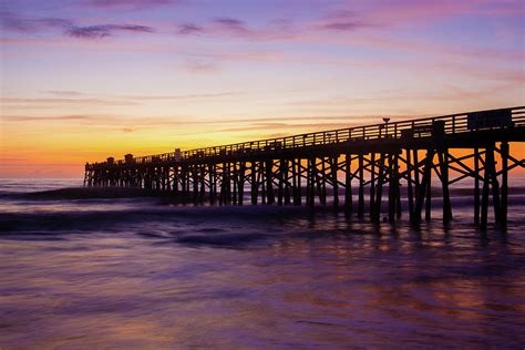 Flagler Beach Pier Sunrise Photograph by Sara Beth Pannell | Fine Art America