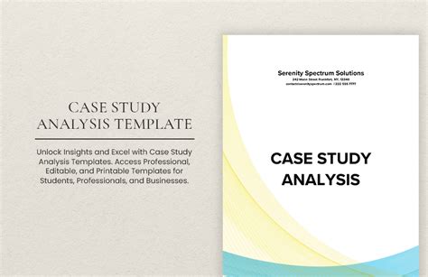 Case Study Analysis Template in Pages, PDF, Word, Google Docs ...