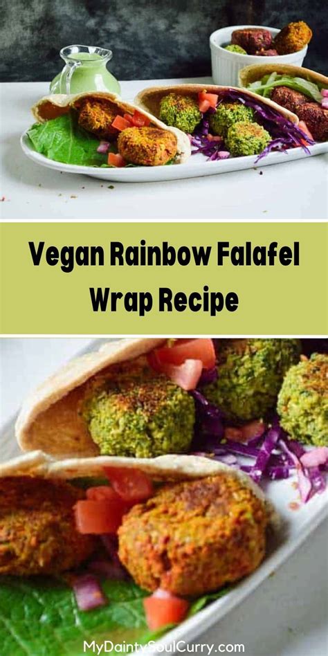 Vegan Rainbow Falafel Wrap Recipe