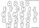 Bubble Letters Coloring Page Printable sketch template