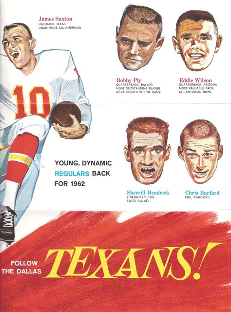 1962 Dallas Texans Season Tickets on Sale now! - Tales from the AFL