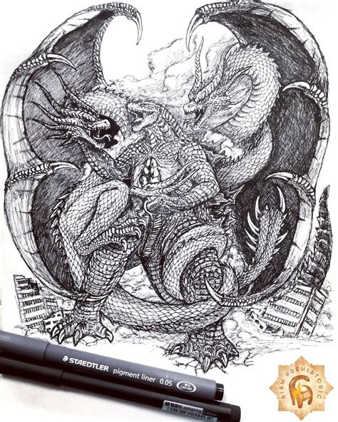 King Ghidorah - Drawing Skill