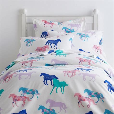 Whimsical Horse Print Sheets for the Bedroom - Horses & Heels