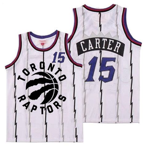 Raptors 15 Vince Carter White Retro Jersey