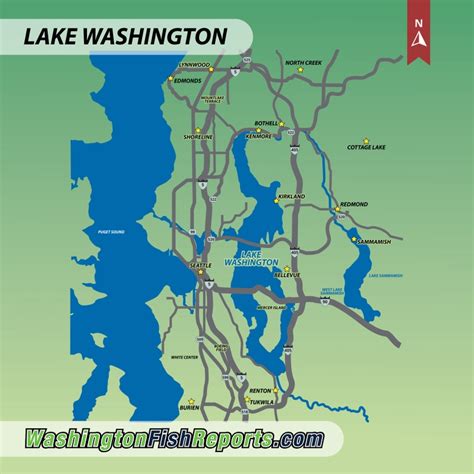 Lake Washington - Fish Reports & Map