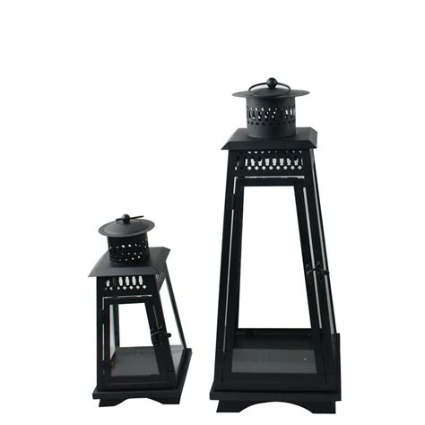 Black Outdoor Lanterns - Little Craft