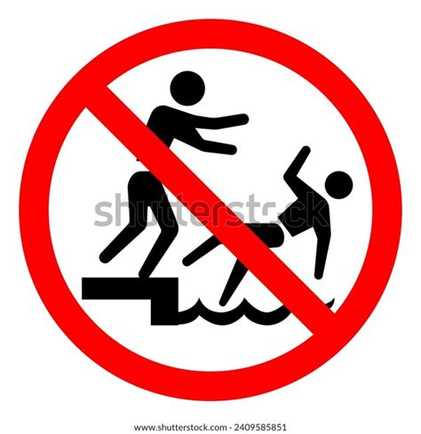 No Pushing Symbol Sign Vector Illustration Stock Vector (Royalty Free) 2409585851 | Shutterstock