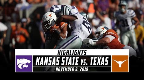 No. 16 Kansas State vs. Texas Football Highlights (2019) | Stadium ...