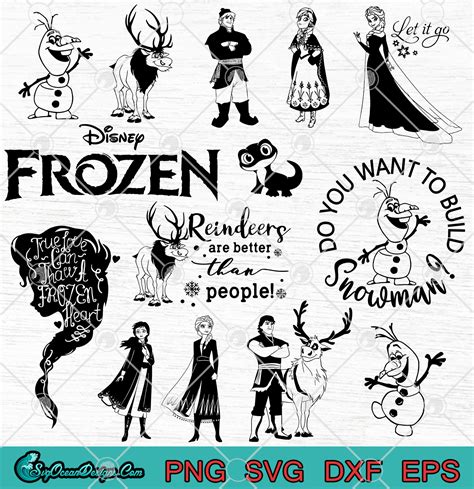 Disney Frozen 2 SVG Bundle-Elsa SVG-Olaf Svg-Elsa Anna Svg-Frozen Logo ...