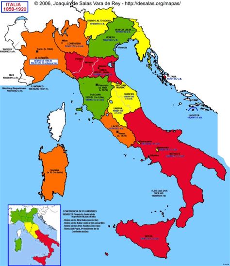 Hisatlas - Mapa de Italia 1920