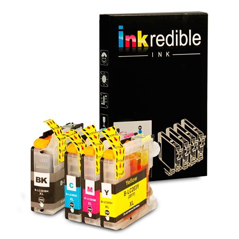 Brother LC203 Compatible Ink Cartridge Combo High Yield (BK/C/M/Y) - 4 ...