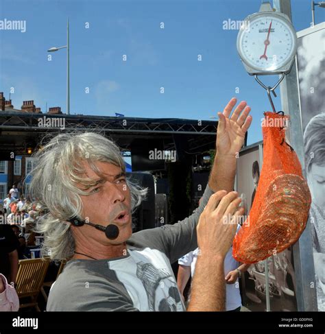 Weymouth, UK. 10th July, 2016. The world's largest oyster weighing in ...