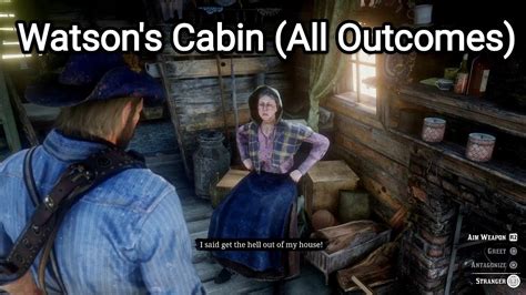 Watson's Cabin (All Secret Outcomes) - Red Dead Redemption 2 - YouTube