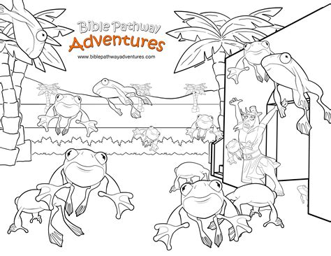 Enjoy our free coloring page: Plague of Frogs. Fun for kids to print ...