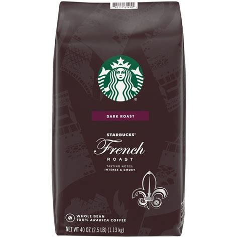 Starbucks French Roast Dark Roast Whole Bean Coffee (40 oz) - Instacart