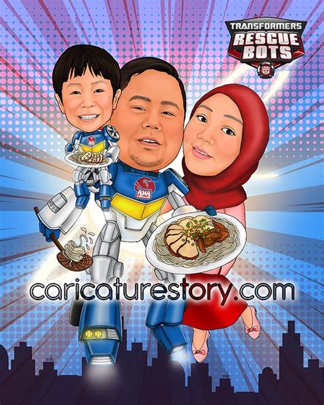 Best ideas for custom theme family portraits — Caricature Story ...