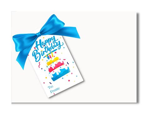 Printable Birthday Cake Gift Tags Instant Download Digital - Etsy