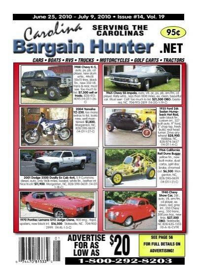 how to advertise - Carolina Bargain Hunter