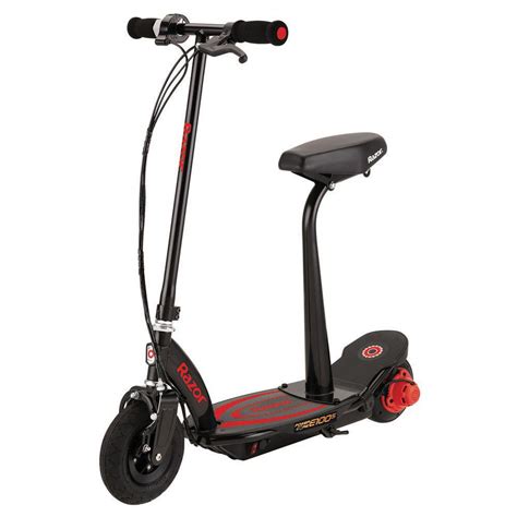 Razor E100 Core Seat Electric Scooter Red, Waveinn