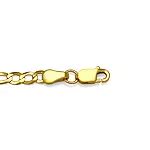 14K Gold Solid Figaro Chain Necklace