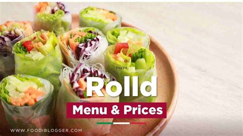 Rolld Menu & Prices - Foodi Blogger