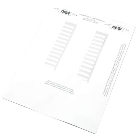 Panasonic KX-NT543 KX-DT543 Paper DESI - Single