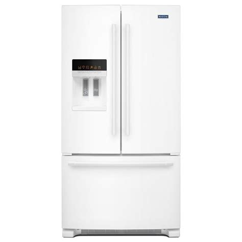 Maytag 24.7-cu ft French Door Refrigerator with Ice Maker (White) ENERGY STAR at Lowes.com