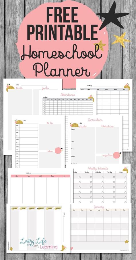 Free Printable Homeschool Planner | Homeschool lesson planner, Homeschool planner, Homeschool lesson