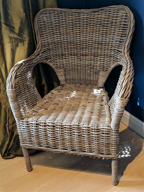 Perfect condition IKEA wicker armchair. | in Glasgow | Gumtree