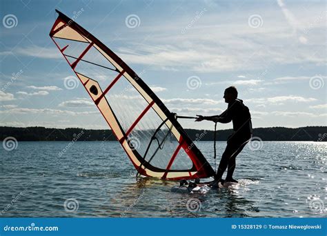 Windsurfing lessons stock image. Image of blue, clear - 15328129