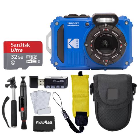 Kodak PIXPRO WPZ2 Digital Camera (Blue) + Accessories - Walmart.com