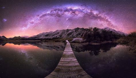 1336x768 Resolution Galaxy Stars Over Mountain HD Laptop Wallpaper - Wallpapers Den