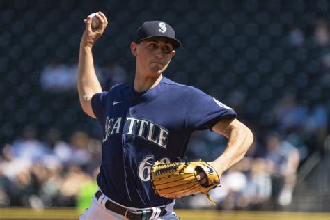 Seattle rookie George Kirby opens with MLB-record 24 straight strikes ...