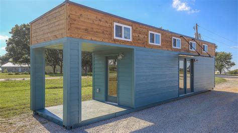 Slick tiny house converted from 40-foot shipping container - Curbed