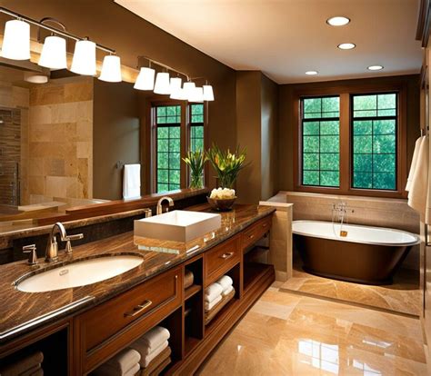 The Complete Guide to Brown Granite Bathroom Designs - Corley Designs