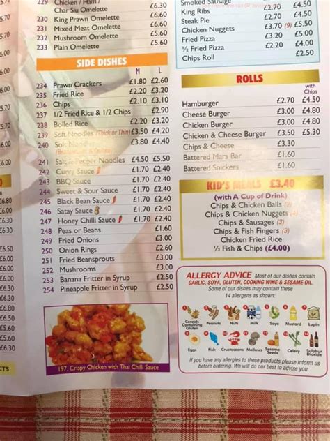 Menu at Chens Kitchen fast food, Kirkcudbright