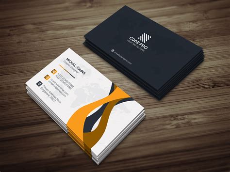 Corporate Business Card (18100) | Business Cards | Design Bundles